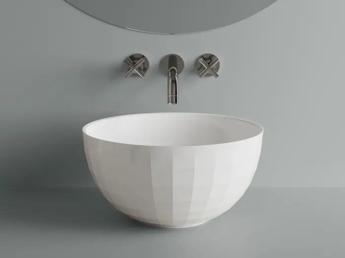 Lavoar pe blat, din compozit, rotund, 42x42x23.9 cm, Hera