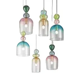 Lampa suspendata GAUDI 6L - Multicolor