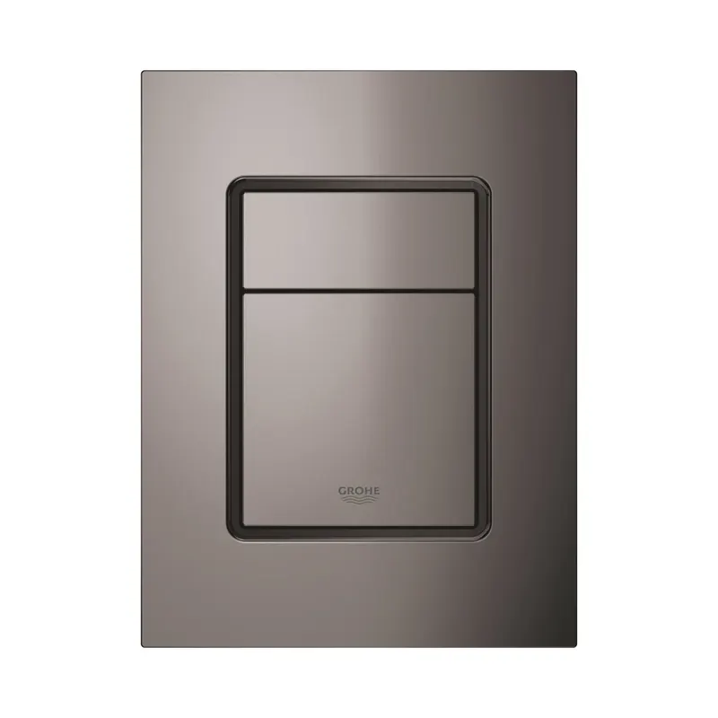 Placa de actionare Grohe 37535A00, Skate Cosmopolitan, marimea S, dubla, 130 x 172 mm, verticala, lucios, grafit