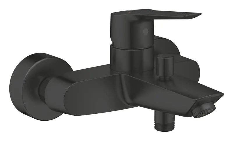 Baterie cada Grohe 242062432, 0.8 bar, 188 mm, 223 mm, 2 orificii instalare, 1 2 dimensiune racord, Negru
