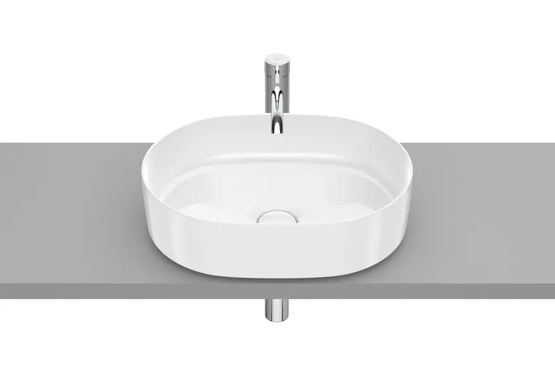 Lavoar Roca A327520000, Inspira, montaj pe blat, nr orificii baterie fara, zona montaj interior, alb