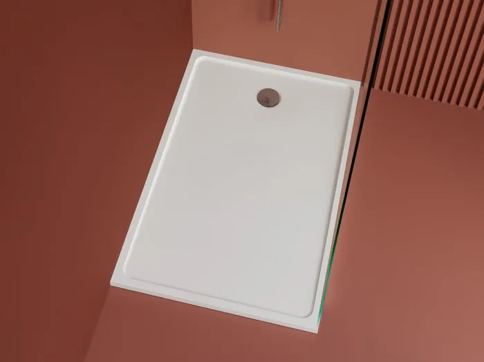 Cadita dus 140x90 cm din compozit, dreptunghiulara, alba, Elysium