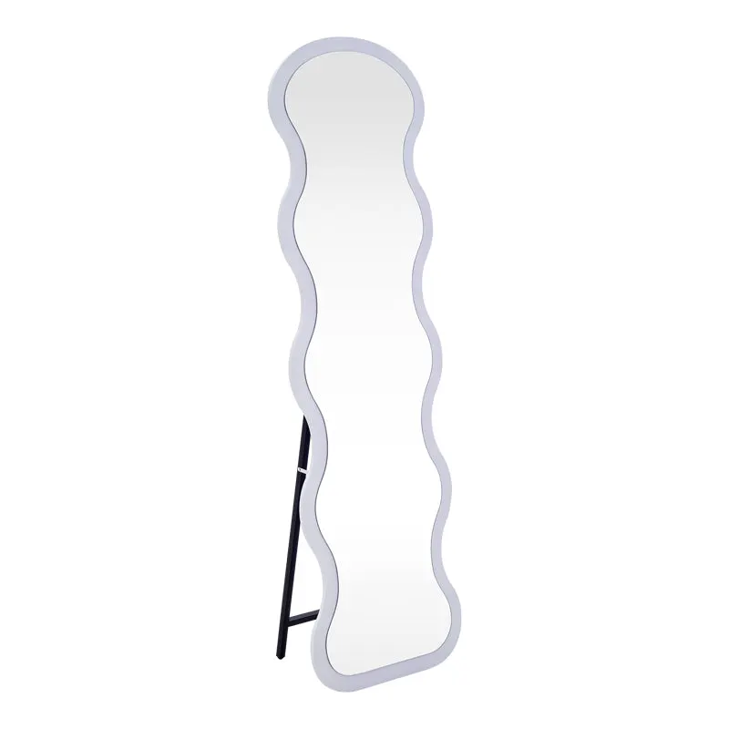 Oglinda decorativa Dural, Negru - Alb, 50x30x160 cm - Alb