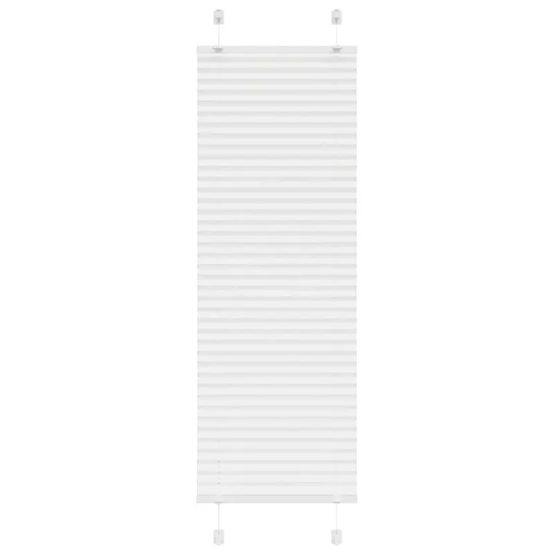 jaluza plisata alb 40x100 cm latime tesatura 39,4cm poliester