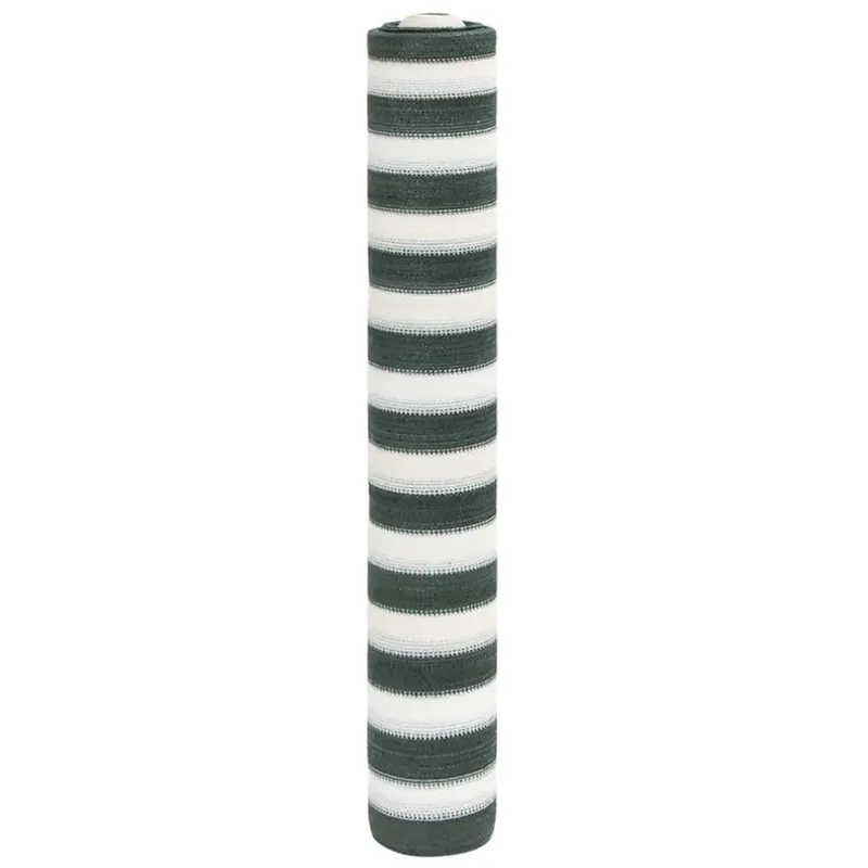 plasa protectie intimitate, verde/alb, 2x10 m, hdpe, 195 g/m2