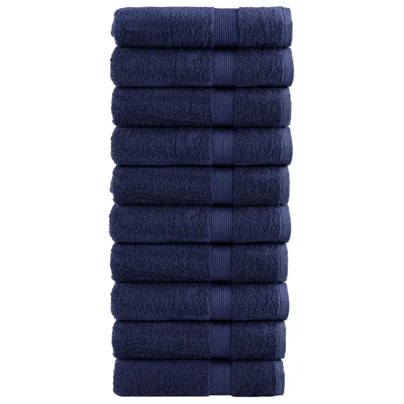 prosoape de dus premium solund 10buc bleumarin 70x140cm 600 gsm