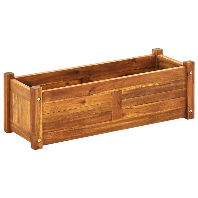 strat inaltat de gradina, 76 x 27,6 x 25 cm, lemn de acacia