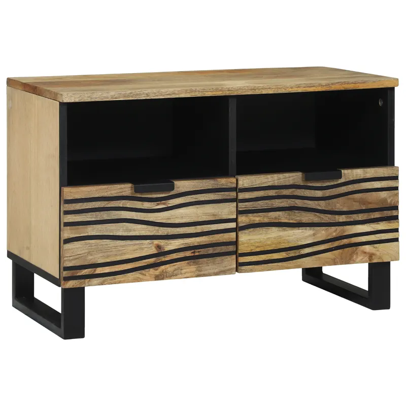 sertar pentru tv 70x33.5x46 cm lemn masiv de mango