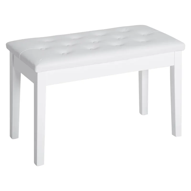 HomCom scaun pian, cu spatiu depozitare, 76x36x50cm, alb | RO