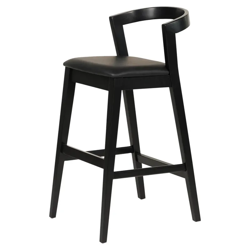 Scaun de bar NAOVA H77 CM - Negru