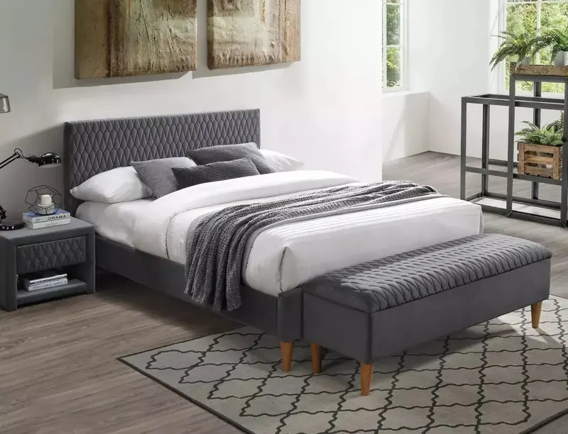 Pat AURIS VELVET 140 x 200 CM - Grey / 140x200cm