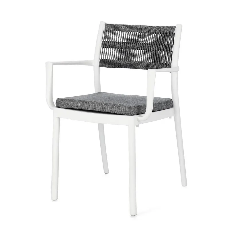 Set scaune 3+1 gratis ALVIN WHITE - Gri inchis
