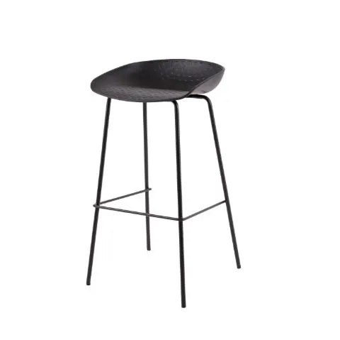 Scaun de bar NATY H74 CM - Negru