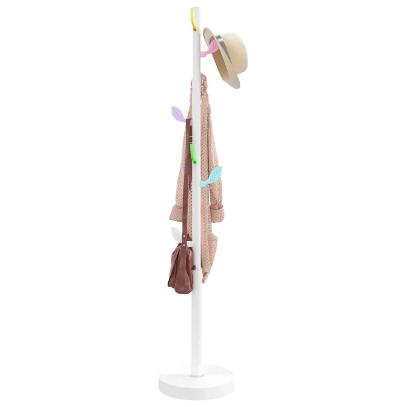 cuier de haine, alb, 172 cm, fier vopsit electrostatic
