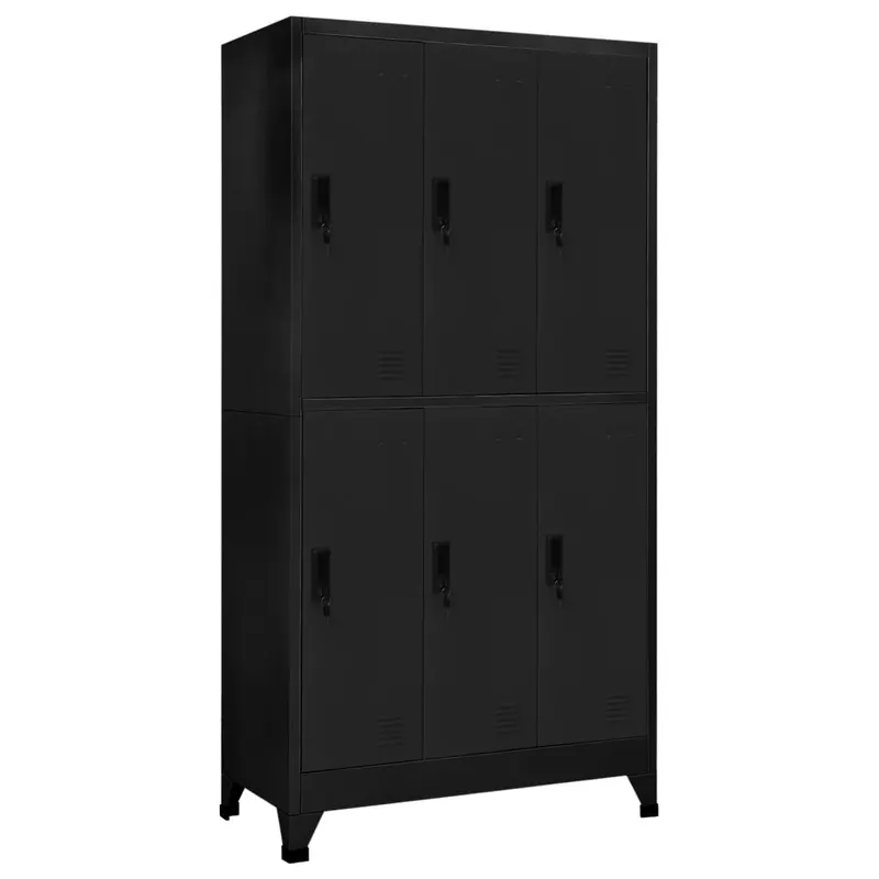 fiset, negru, 90x45x180 cm, otel