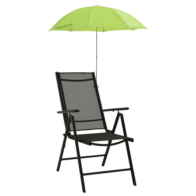 umbrele pentru scaun de camping, 2 buc., verde, 105 cm