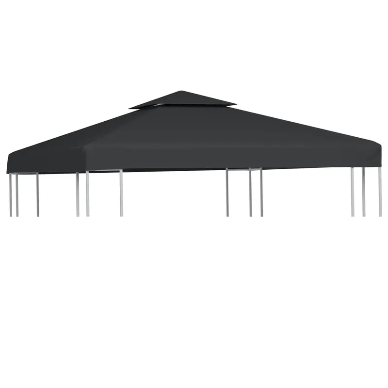 copertina rezerva acoperis pavilion gri inchis 3x3 m 310 g/m2