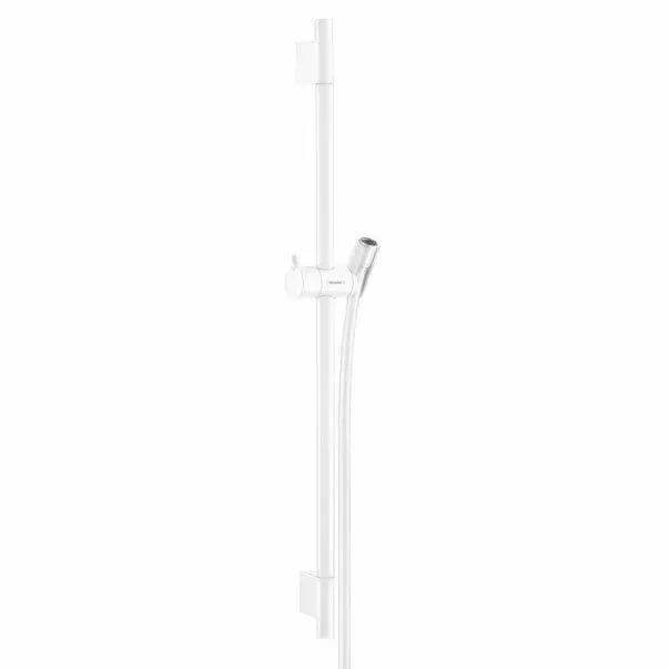 Bara cu furtun de dus Hansgrohe Unica S Puro 65 cm alb mat