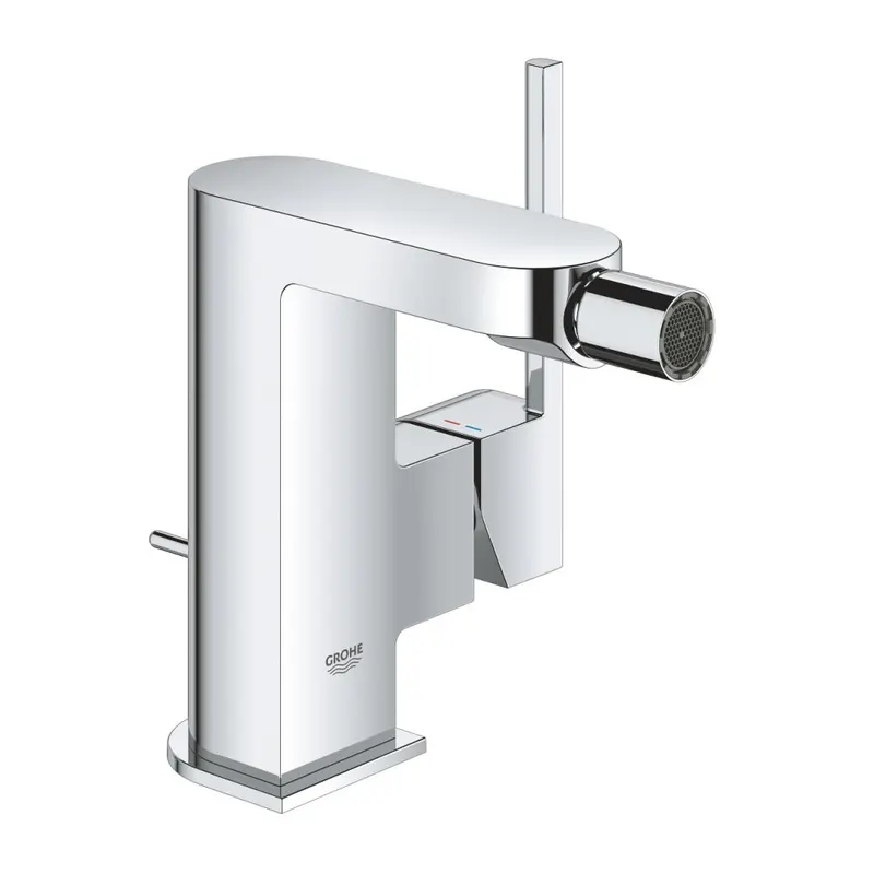 Baterie bideu Grohe Plus, ventil inclus, crom lucios