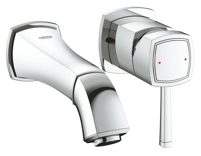Baterie lavoar Grohe 19929000, Grandera, tip comanda monocomanda, tip instalare pe perete, marime m, crom