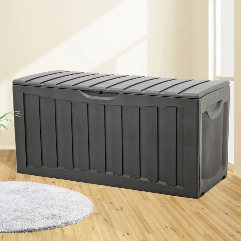 cutie de depozitare, negru, 118x53x57 cm, polipropilena