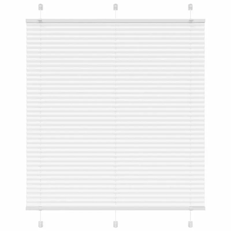 jaluza plisata alb 115x150 cm latime tesatura 114,4 cm