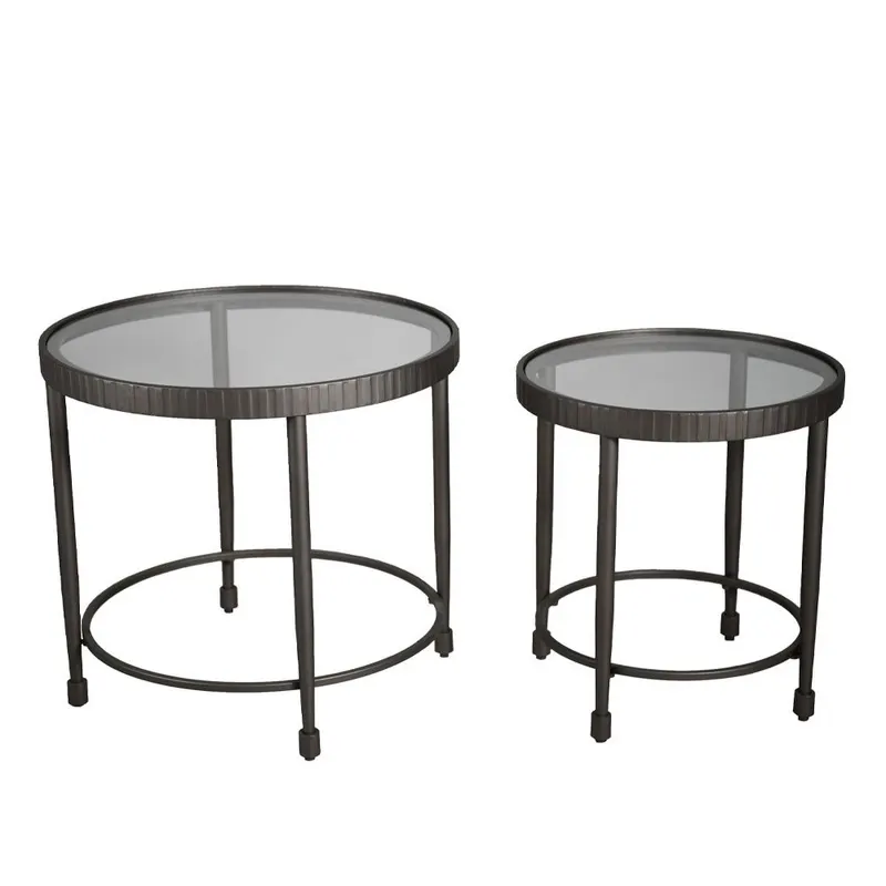 Set 2 masute de cafea DALGREN Ø50/65 x 55/60 CM