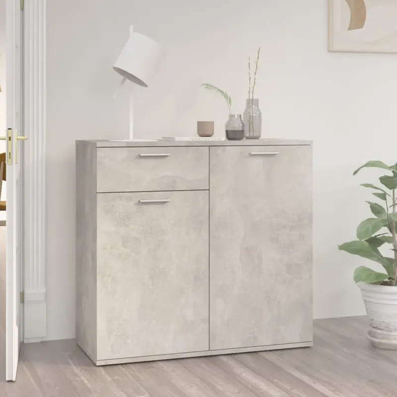 servanta, gri beton, 80x36x75 cm, pal