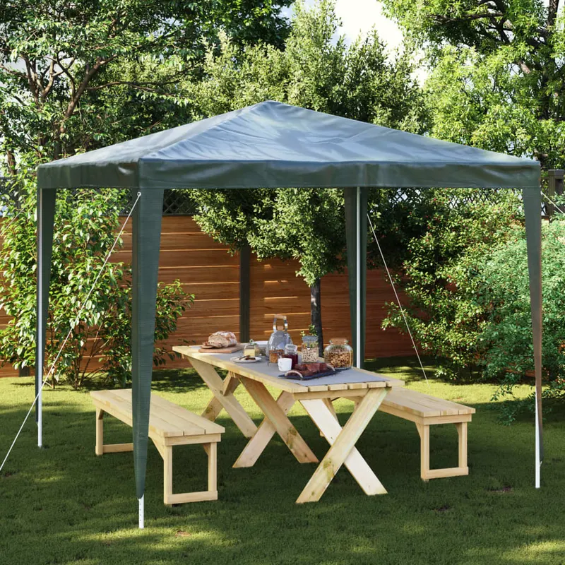 cort de petrecere profesional, verde, 2,5 x 2,5 m, 90 g/m2