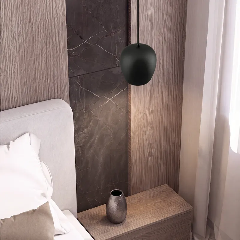 Lampa suspendata HORVENA - Negru metal