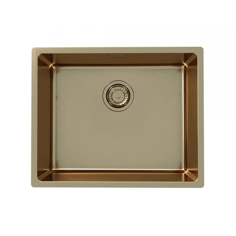 Chiuveta bucatarie inox culoare cupru, montare pe blat, Alveus Monarch Kombino 50