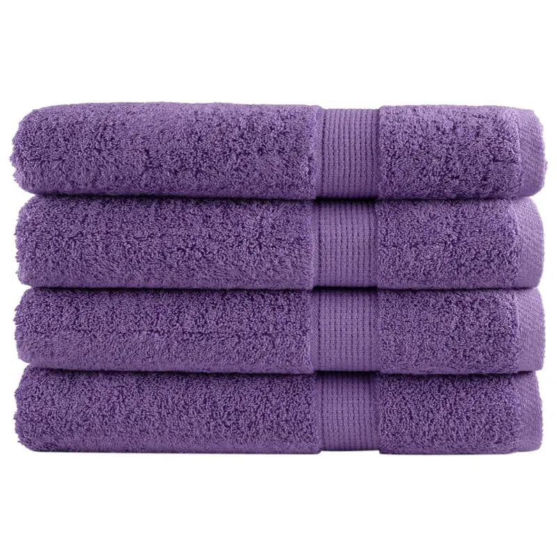 prosoape premium solund 4 buc. violet 100x200 cm 600 gsm
