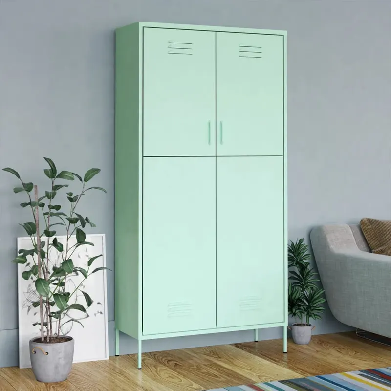 sifonier, verde menta, 90x50x180 cm, otel