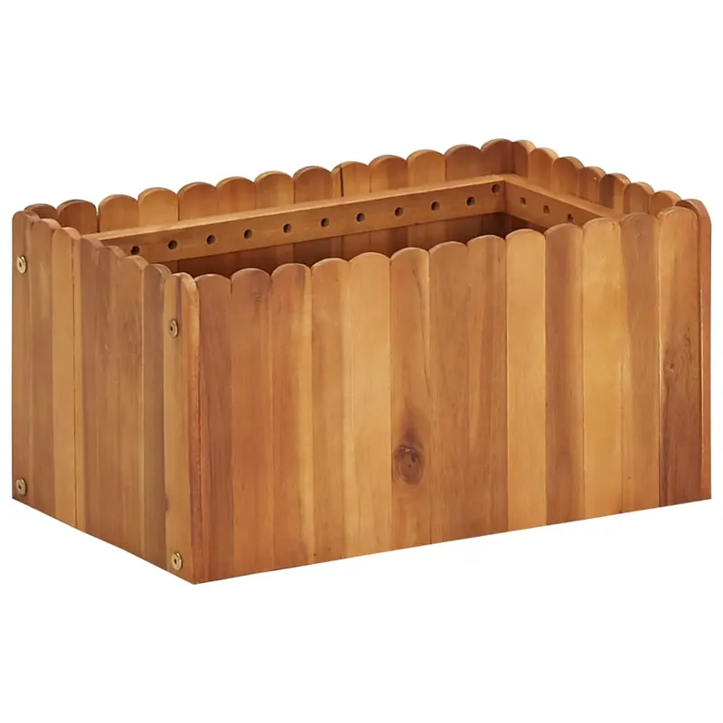 strat inaltat de gradina, 50 x 30 x 25 cm, lemn masiv de acacia