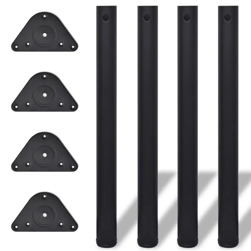 Picioare de masa reglabile in inaltime, negru, 710 mm