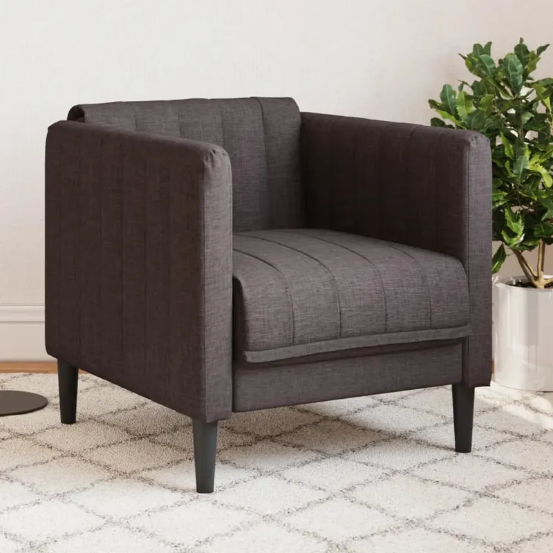 fotoliu, maro inchis, material textil