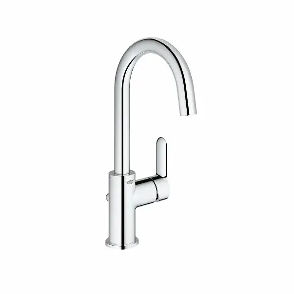 Baterie lavoar Grohe BauEdge L pipa tip C crom lucios