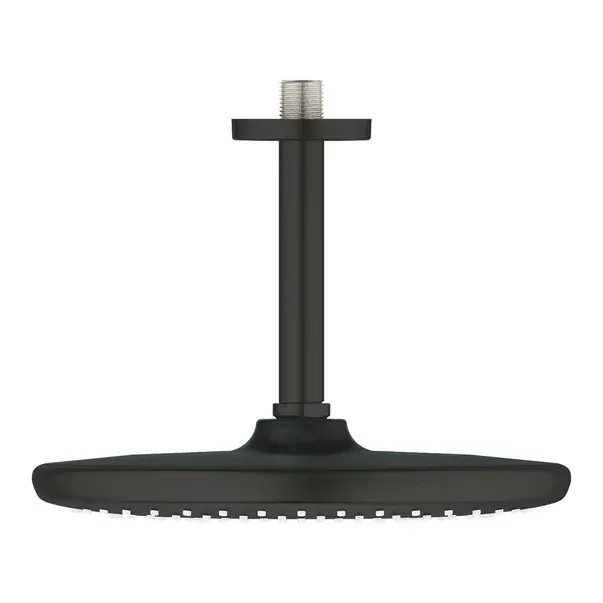 Dus fix Grohe 266692430, 250 mm, 1 bar, 189 mm, 1 pulverizari, 1 2 conexiune instalare, pivotant, Negru