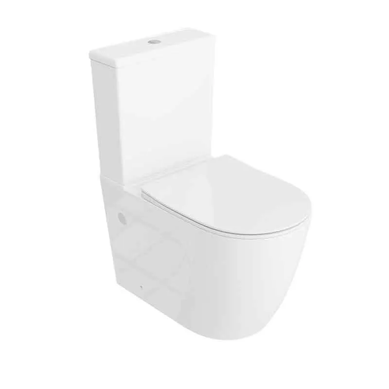 Set WC monobloc, Spectrum, Robin 2.0, Tornado Flush, cu capac și rezervor, alb