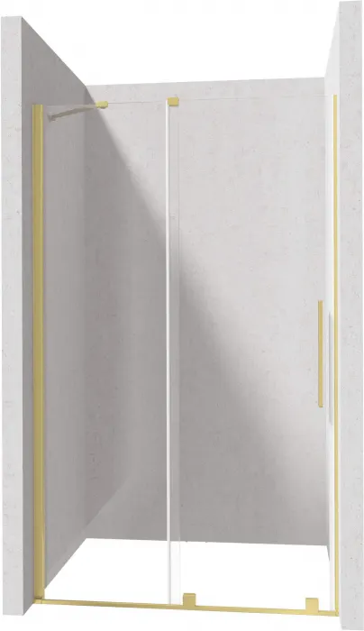 Profil pentru usa cabina de dus, incastrata, auriu periat, 195 cm, Sistem Prizma