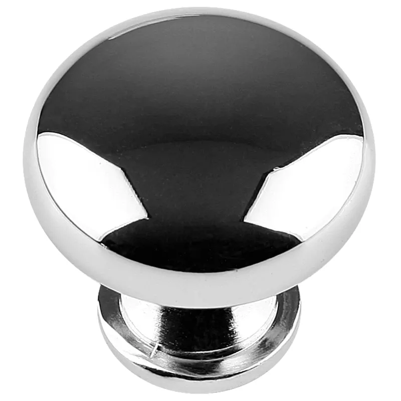 Buton rotund, zamac, crom, Ø 34 mm