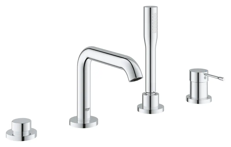 Baterie cada Grohe 25251001, 1 bar, 28 mm, 2 m, 251 mm, 480 mm, 197 mm, 4 orificii instalare, 1 functii para dus, Crom