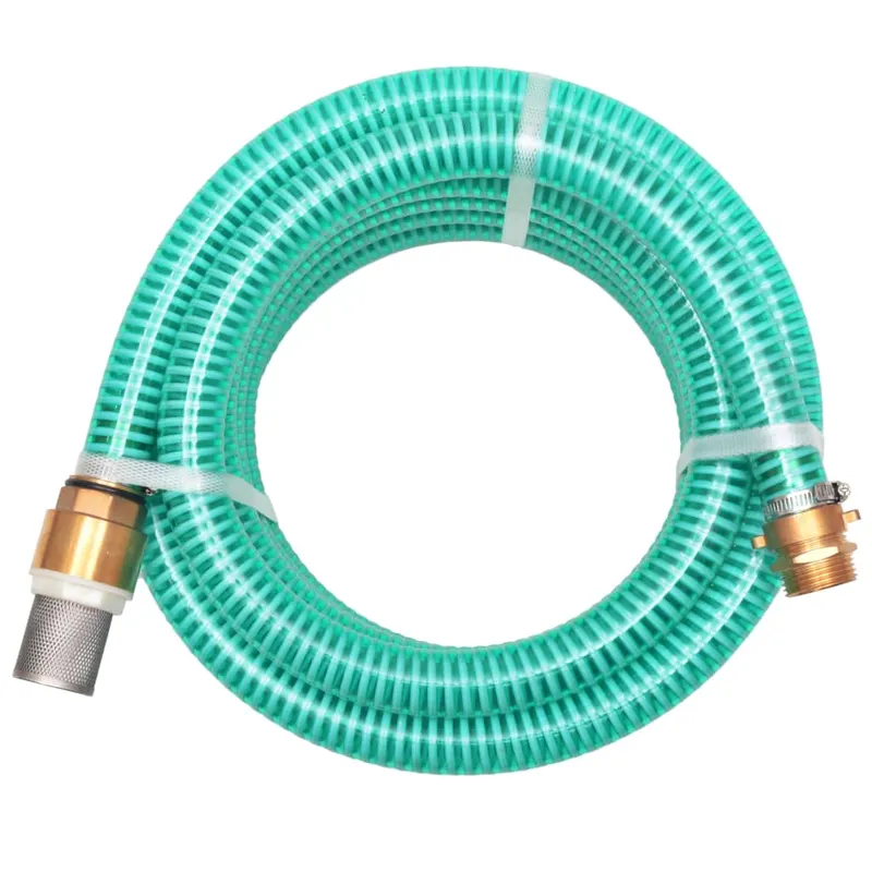 furtun de aspiratie, conectori de alama, 3 m, 25 mm, verde