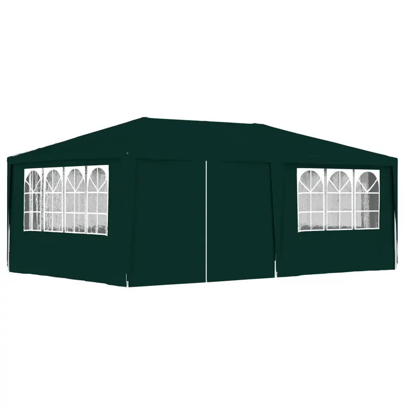cort de petrecere profesional cu pereti verde 4 x 6 m 90 g/m2
