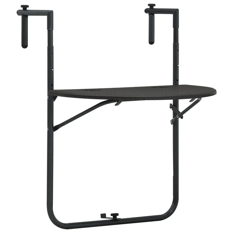 masa balcon suspendata maro 60x64x83,5 cm plastic aspect ratan