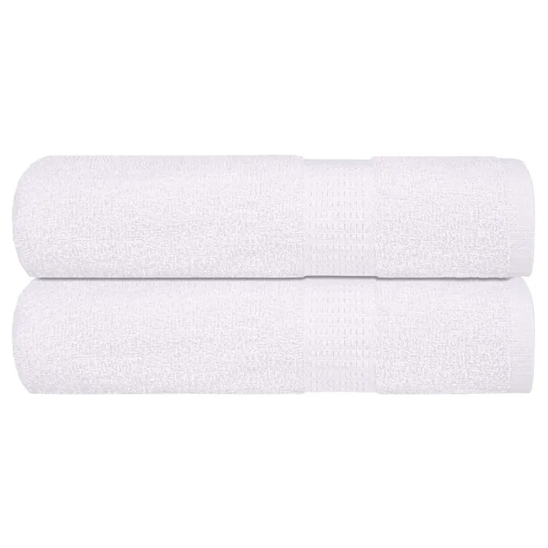 prosoape de mana 2 buc alb 50x100 cm 360 g/m2 100% bumbac
