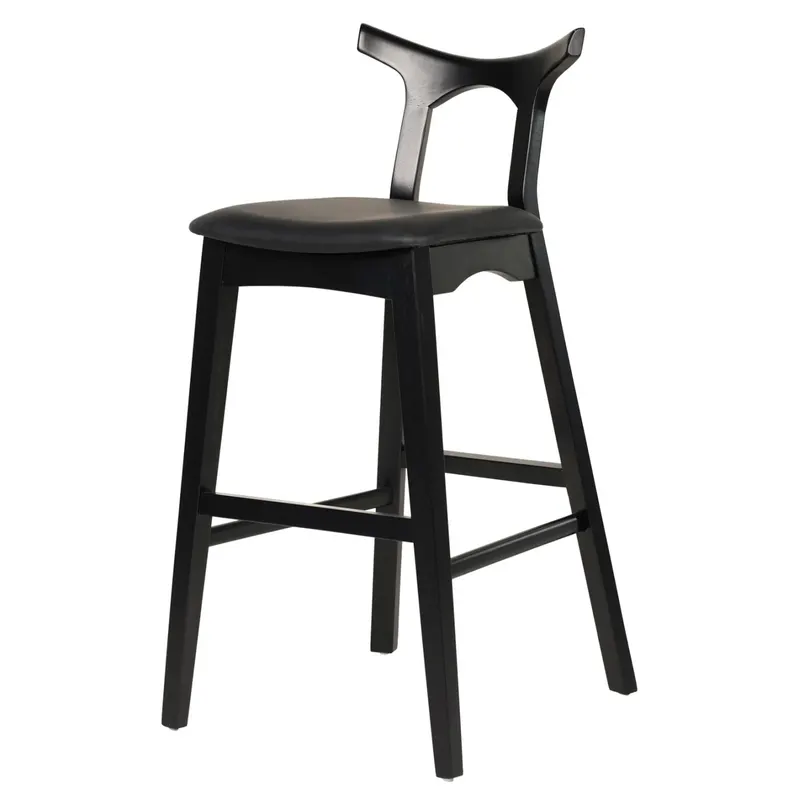 Scaun de bar INDRA H75 CM - Negru