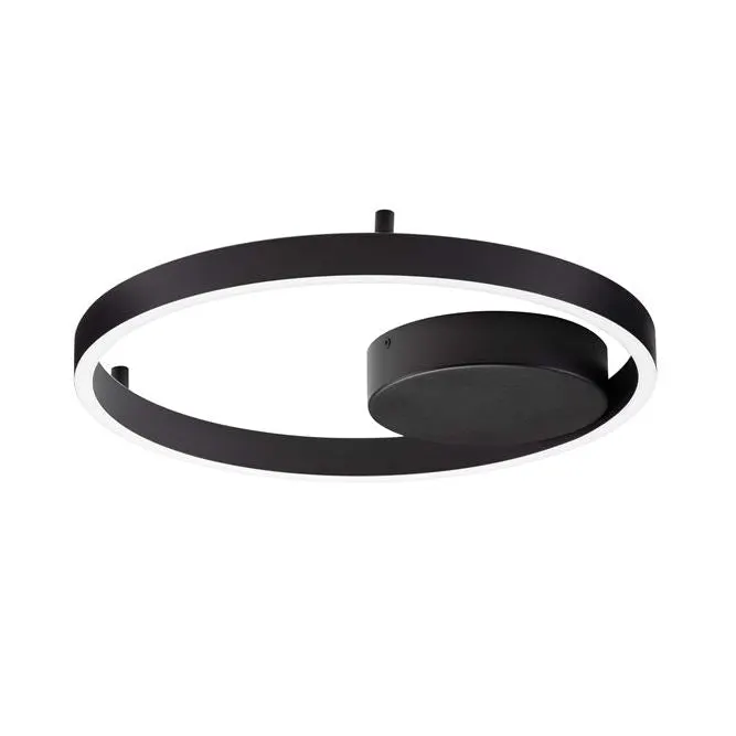 Plafoniera dimabila HEDRA - Ø 40cm / Negru