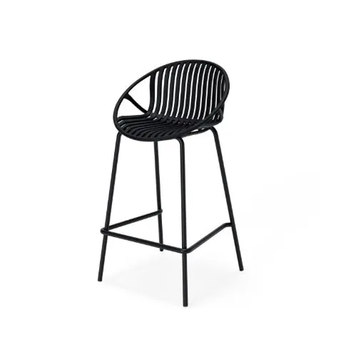 Scaun de bar TEVERE H64 CM - Negru