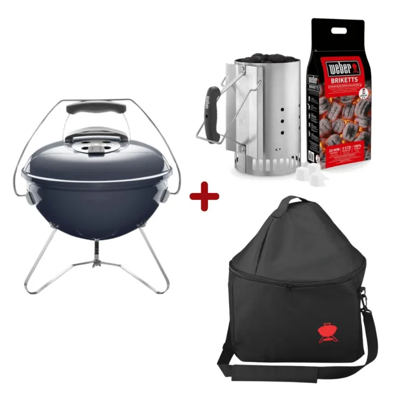 Pro Pack Weber - Gratar carbuni Smokey Joe Premium - Albastru